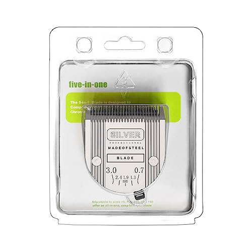 5 in 1 Replacement Blades Compatible with WAHL Bravura .Chromado - color: Silver