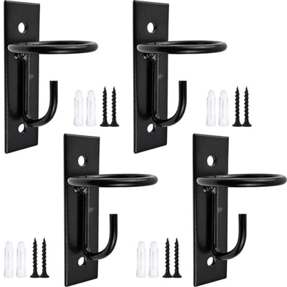 ROYHOO 4PCS Bucket Hooks for Horses Equestrian Bucket Hook Metal Water Bucket Hangers Horse Stalls Feed Bucket Barn Farmhouse Supplies (4)
