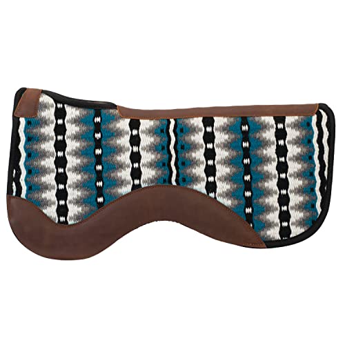 Weaver LeatherSaddle Pad - color: Charcoal/Black/Blue