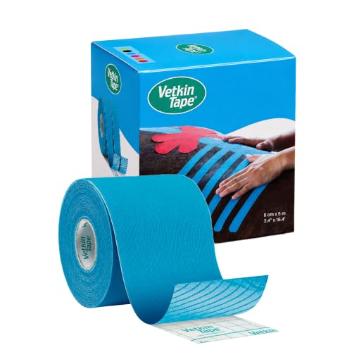 VETKIN Canine & Equine Kinesiology Tape Blue Veterinary Tape 2.4in - color: Blue