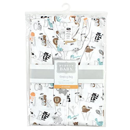 Hudson Baby Unisex BabyCotton Sleeveless Wearable Sleeping Bag, Sack, Blanket - color: Alphabet Animals, size: 0-6 Months