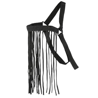 Horze Simple Lightweight Insect and Fly Veil for Sensitive Horses - No Halter Needed Black S - size: Small
