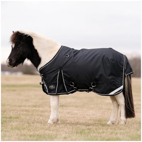PROFESSIONAL'S CHOICE 1200D Ripstop Horse Turnout Rain Sheet - color: Black, size: 64"