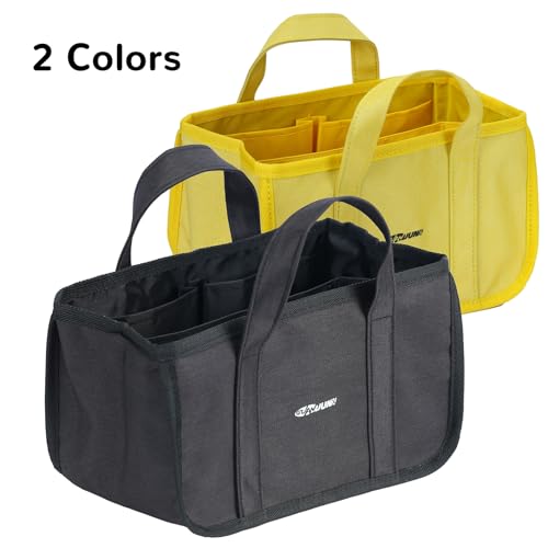 GUANJUNX Pet Grooming Tote Bag, Organizer with 6 Large Pockets for Tools and Dog Foods, Travel Outdoor Dog Grooming Bag (Black) - color: Black