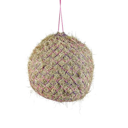 Shires Heavy Duty Haynet - 40" (102cm) Long, 2.25" (5.5cm) Slow Feed Mesh, 6.5kg Capacity Purple/Pink/Single