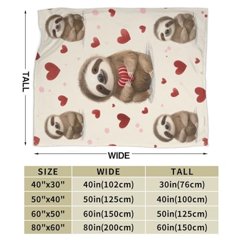 Sloth Blanket, Soft Plush Fleece Animal Throw Blanket - Cozy Warm Stuff Blankets Bedding Sloth Gifts for Women Girls Kids Adults 50"X60" - color: Sloth, size: 60"x50"