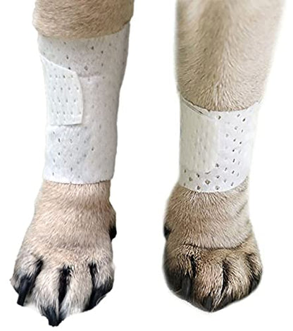 PawFlex Basic Leg Bandages for Dogs, Cats and Other Pets First Aid Non-Adhesive Fur Friendly - Value 10 Pack (5 Standard, 5 Wide) by PawFlex (XX-Small) - size: 2XS 10-Pack