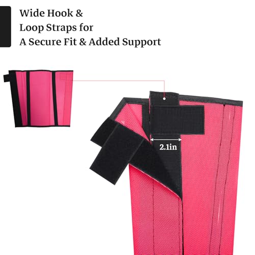 Mesh Horse Fly Boots, Pink, Set of 4 - color: Pink