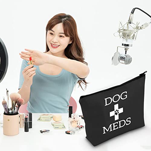 G2TUP Dog Medicine Bag - Vet Tech Gifts, Dog Essentials Storage for Travel, Camping, Car Emergency (Black) - color: Dog Meds black