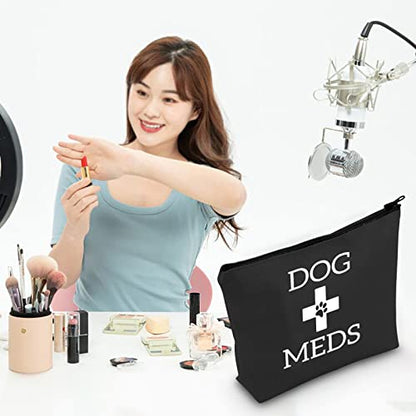 G2TUP Dog Medicine Bag - Vet Tech Gifts, Dog Essentials Storage for Travel, Camping, Car Emergency (Black) - color: Dog Meds black