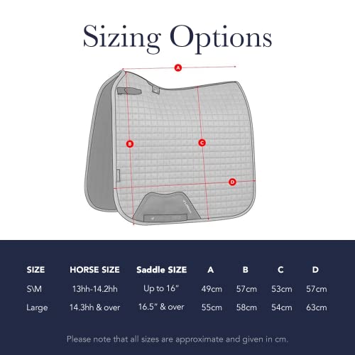 LeMieux Cotton Dressage Square - Grey - Large