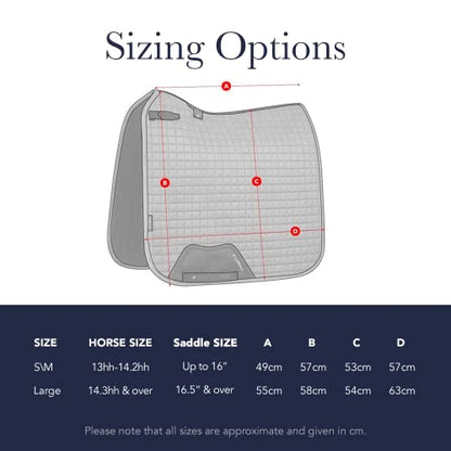 LeMieux Cotton Dressage Square - Grey - Large