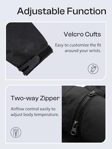 Womens Waterproof Rain jacket Lightweight Raincoat with Removable Hood - color: Black, size: Medium