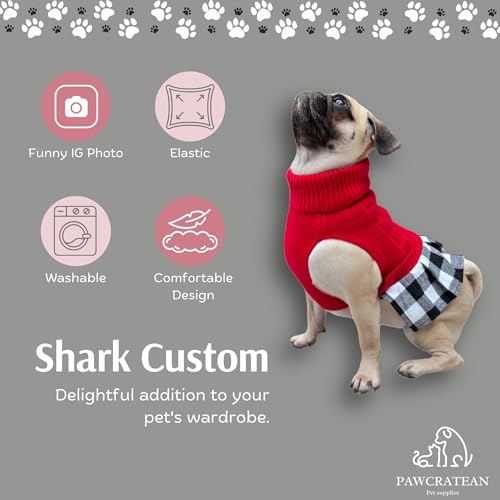 Pet Custom Dog Custom Cat Custom Hoodie, Sporty Look, Funny Gift, Halloween Holiday (Shark with Hat, Medium) - color: Shark with Hat, size: Medium