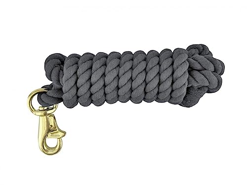 10' Cotton Lead w/Trigger Bull Snap - color: Black
