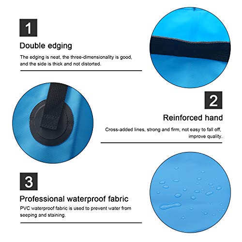Esthesia Collapsible Bucket, 5 Gallon Portable Folding Water Container for Travelling, Camping, Hiking, Fishing, Gardening - color: Blue