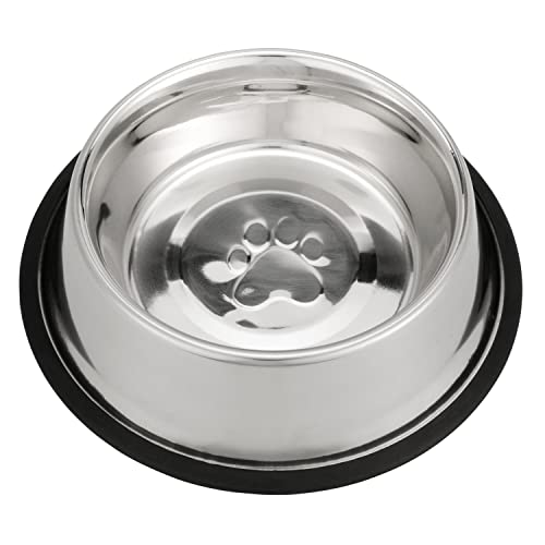 Neater Pet Brands - Stainless Steel No-Skid & Non-Tip Dog Bowl for Food or Water (32 oz, Stainless Steel) - color: Stainless Steel, size: 32 oz
