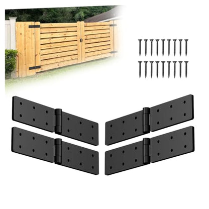 Heavy Duty Gate Hinges 4Pcs 270° for Wood Fence