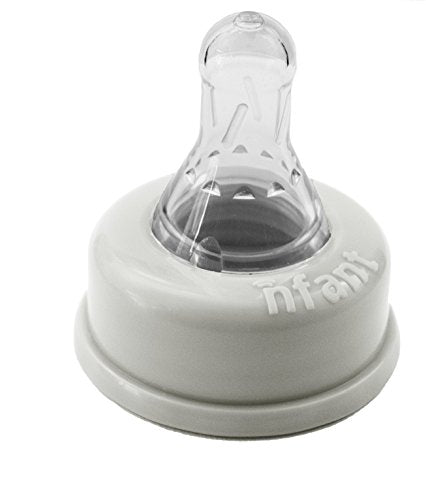 nfant Standard Flow Bottle Nipples (9 ml/min) - Fits Ready-to-Feed Hospital Nursery Bottles & Standard-Neck Baby Bottles - Anti-Colic Vented, 100% Silicone - White 4-Pack - color: White