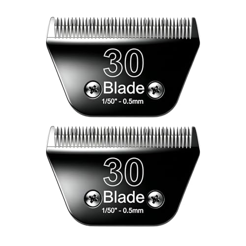 30W Wide Blade for Dog Grooming Blade Compatible with Andis Dog Clipper - size: Black/2PCS 30W