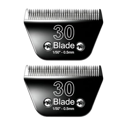 30W Wide Blade for Dog Grooming Blade Compatible with Andis Dog Clipper - size: Black/2PCS 30W