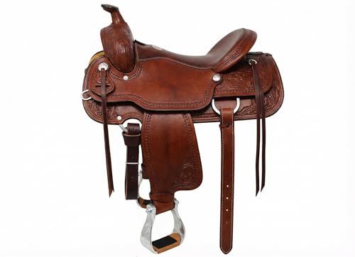 Horse Saddle Stirrups Western Aluminium Engraved Trail Riding 51204