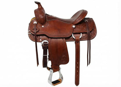 Horse Saddle Stirrups Western Aluminium Engraved Trail Riding 51204