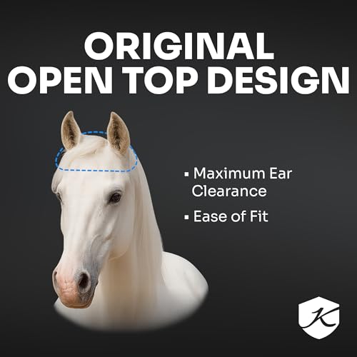 Fly Mask with Removable Nose, X-Large, Lavender Mint - size: XL (Large Horse)