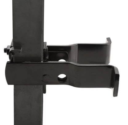 Industrial Square 2" x 2 1/2" Frame Fulcrum Strong Arm Gate Latch - Black