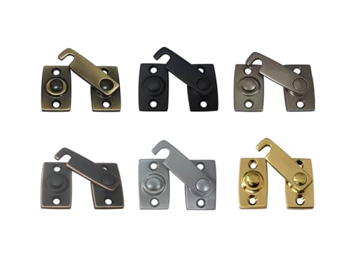 QCAA Solid Brass Shutter Bar/Door Latch, 7/8" x 2-3/32", Polish Brass, 1 Pack, Made in Taiwan - color: Polished Brass, size: 1 Pack