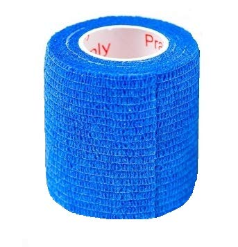 2 Inch Self Adhesive Bandage Wrap & Athletic Tape - 24Pk, Blue - color: Blue, size: 24 Rolls