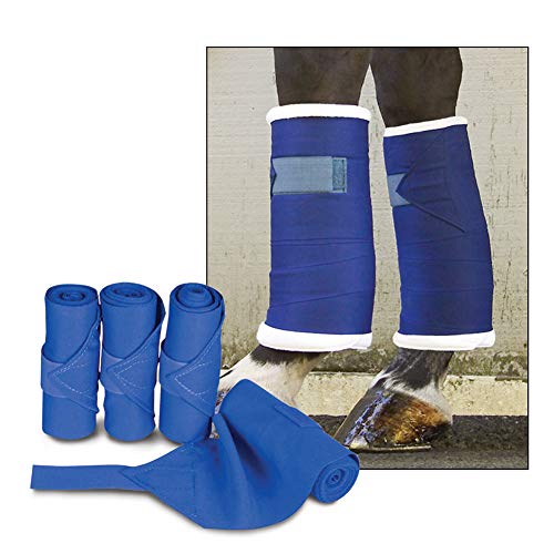 Toklat Standing Bandages 6x12 Ft Set of 4, Velcro Laundry Bag - color: Blue