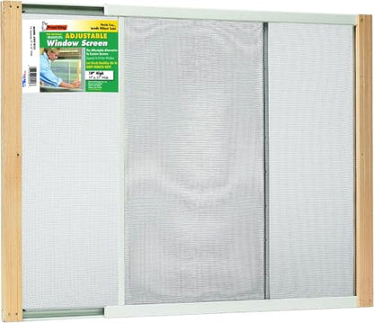 Frost King AWS1833SP WB Marvin Adjustable Window Screen, 18in High x Fits 19-33in Wide - style: 18in High x Fits 19-33in Wide
