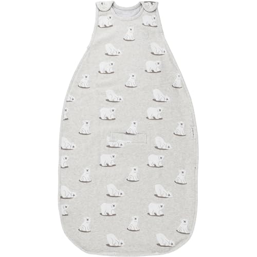 Woolino Merino Wool & Organic Cotton Baby Sleep Sack 2-24 Months – Ultimate 4-Season Baby Sleeping Bag, Universal Size Wearable Blanket, 2-Way Zipper & Adjustable Fit, Year-Round Use - Polar Bear - color: Polar Bears