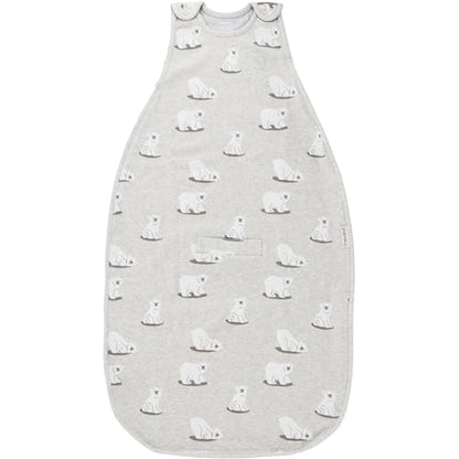 Woolino Merino Wool & Organic Cotton Baby Sleep Sack 2-24 Months – Ultimate 4-Season Baby Sleeping Bag, Universal Size Wearable Blanket, 2-Way Zipper & Adjustable Fit, Year-Round Use - Polar Bear - color: Polar Bears