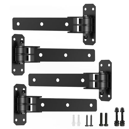 Heavy Duty Gate Hinges 1000 Lbs, 13” Bolt-On/Weld-On 180° Open Gate Hinges - size: 4 Pack