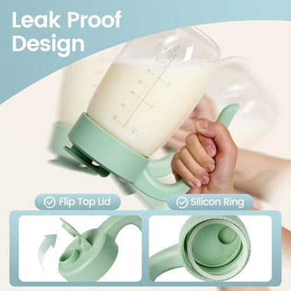 32oz Breast Milk Storage, Breastmilk Pitcher with Lid (199mm) | Heat and Cold Resistant, Leak-Proof Container, for Preparing Baby Bottles, Large Mouth for Easy Cleaning & Storage - style: 199mm