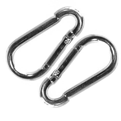 Jeffers Zinc Plated Steel Bucket Hook Spring Snap, Heavy Duty Metal Clip, Chain Connector, Utility Hook for Buckets, Rope, Leash, Farm, Barn, Stable, Hanging Accessories, Outdoor Hardware - 2 Pack - size: 2 Pack