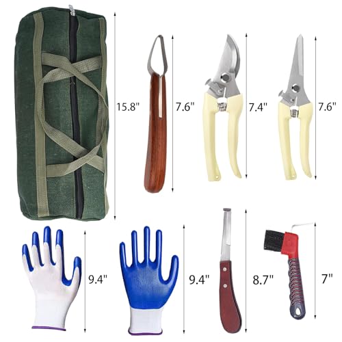 12pcs Professional Farrier Tools Farrier kit Horse shoeing Tools Farrier Supplies Farrier Tools for Horses Cattle Sheep and Donkeys