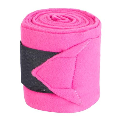 Horse Leg Bandage/Horse Leg wrap (Set of 4) Red, Blue, Navy Blue, Black, Pink, and White (Pink) - color: PINK
