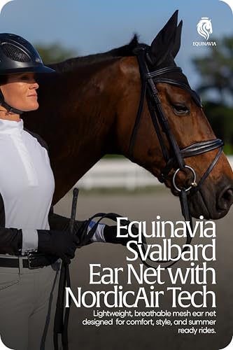 Equinavia Svalbard NordicAir™ Tech Ear Net - Black/Black - Horse - color: Black/Black