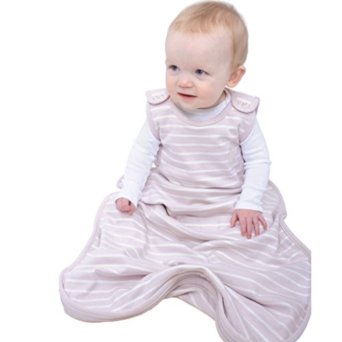 Woolino 4 Season Ultimate Baby Sleep Sack – Merino Wool Baby Sleep Bag, Organic Cotton, Temperature Regulating Wearable Blanket, Adjustable Sleep Sack 2–24 Months, All Season - Lilac - color: Lilac