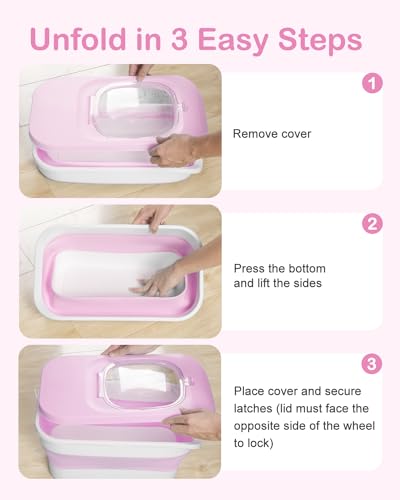 10-13 Lbs Airtight Dog Food Storage Container,Collapsible Pet Food Storage - color: Pink/10-13 Lbs