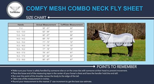 TuffRider Comfy Mesh Combo Neck Fly Sheet - Adobe Rose - 72 - color: Adobe Rose, size: 72 in