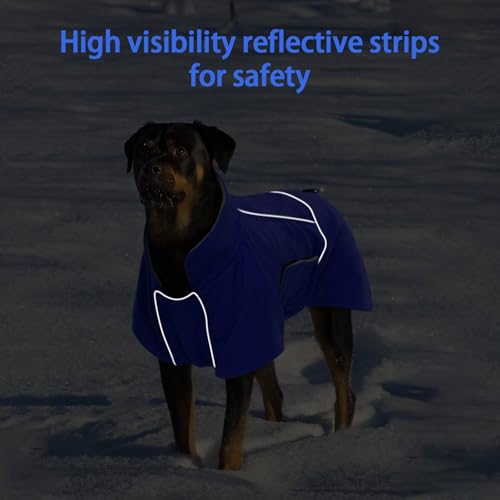 MIGOHI Dog Winter Jacket,Dog Coat Waterproof,4XL Winter Snow Coat with Fleece Lining for Large Dogs Boys Girls,Snowproof Pet Jacket,Great Dane,Mastiff,Blue - color: Blue, size: XXXX-Large