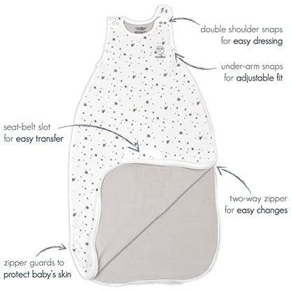 Woolino Toddler Sleep Sack, 4 Season, Merino Wool and Organic Cotton, Baby Sleep Bag, 2-4 Years, Rust - color: Rust