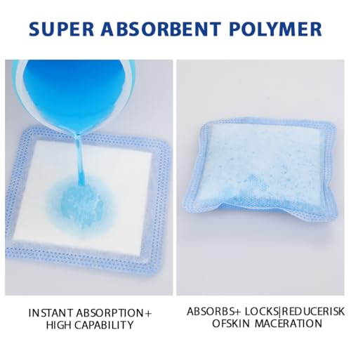 Super Absorbent Dressing Non-Adhesive Wound Pads 4'' x 4'' Ultra Absorbent Bandage for Wound Care Drainage Pressure Ulcers 6 Pack