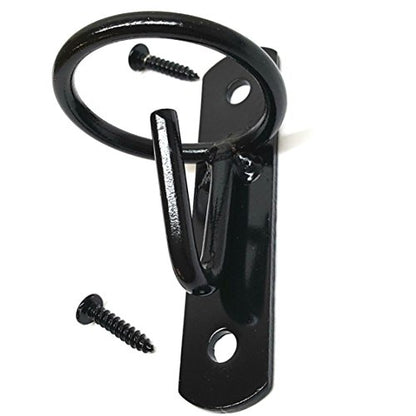 Wall Mount Bucket Hook-Bucket-Hanger (Black) - Barn/Stable Water Bucket Hook/Hanger - Equestrian Bucket Hook