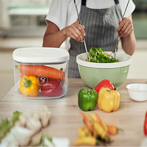 10 Lbs Storage Container Bin Rice Dispenser with Measuring Cup Food Cereal Container Bins Household for Kitchen Pantry Organization - color: AY-5KG-WHITE