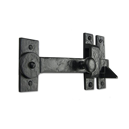 Iron Valley - 7.5" Gate Drop Bar w/Knob (Lever Latch) - Solid Cast Iron